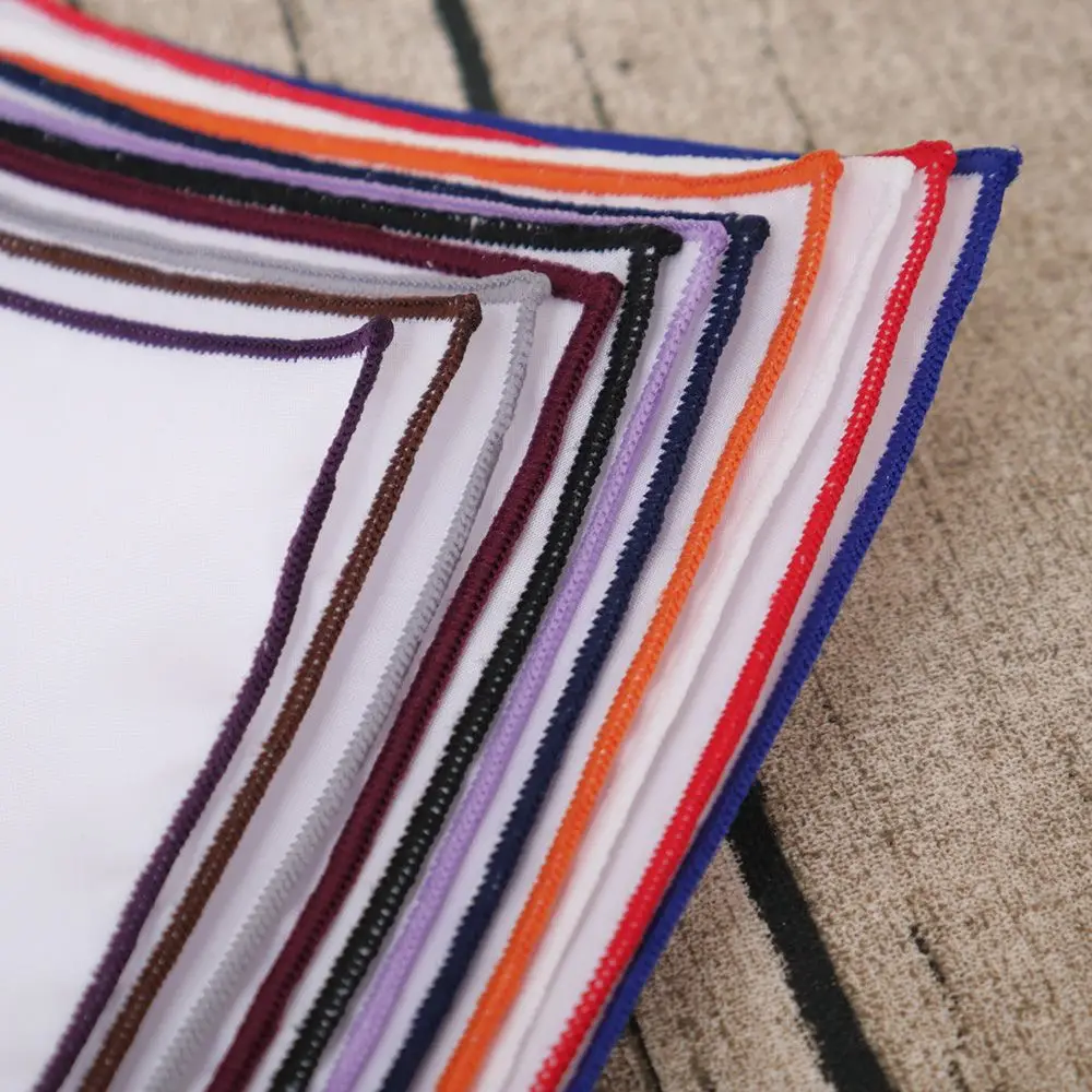 Распродажа Карманный платок хлопковый белый для свадьбы повседневный