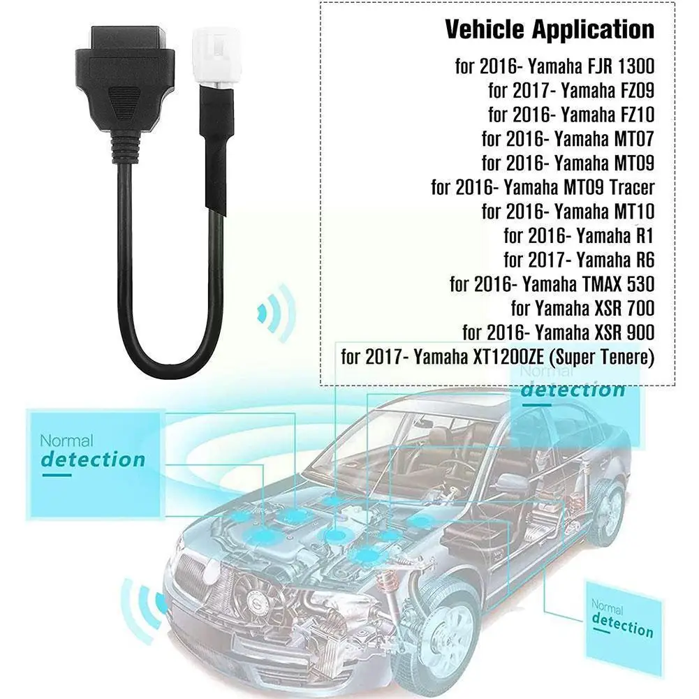 

2021 новейший Obd2 разъем для мотоцикла, мотоцикла, велосипеда для 3pin 4pin Obd Obd2 Удлинительный кабель N9v1