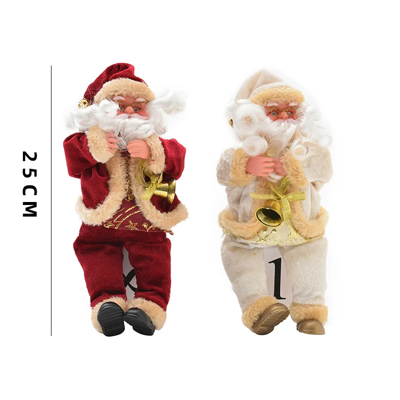 Новогодние товары сидящая кукла Санта-Клауса домашний Рождественский подарок