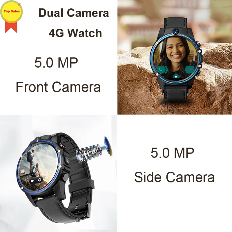 

2019 October new Smart Watch 3GB 32GB 5.0MP Dual Camera GPS Sport Android 7.1 1.6" 800mAh Bluetooth Smartwatch For IOS Android