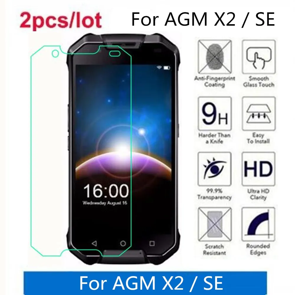 Закаленное стекло для AGM X2 SE 9H 2.5D Премиум Защитная пленка экрана защитная