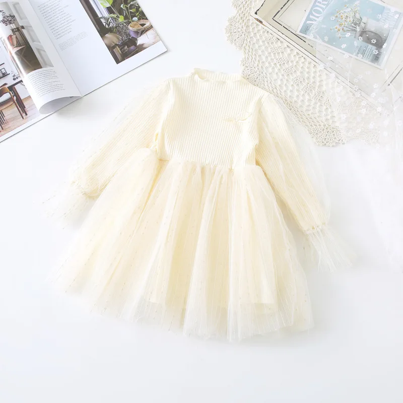 Платье для девочек весна 2020 новое черное детское трикотажное платье принцессы с