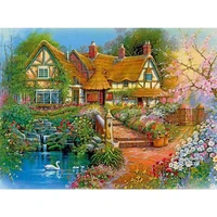 5d full diamond painting farmhouse landscape diamond embroidery mosaic art painting cross stitch diy home decoration gift