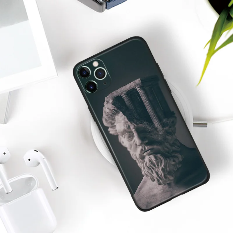 mythological vaporwave surreal art for iphone se 6 6s 7 8 plus x xr xs 11 pro max soft silicone phone case cover shell free global shipping