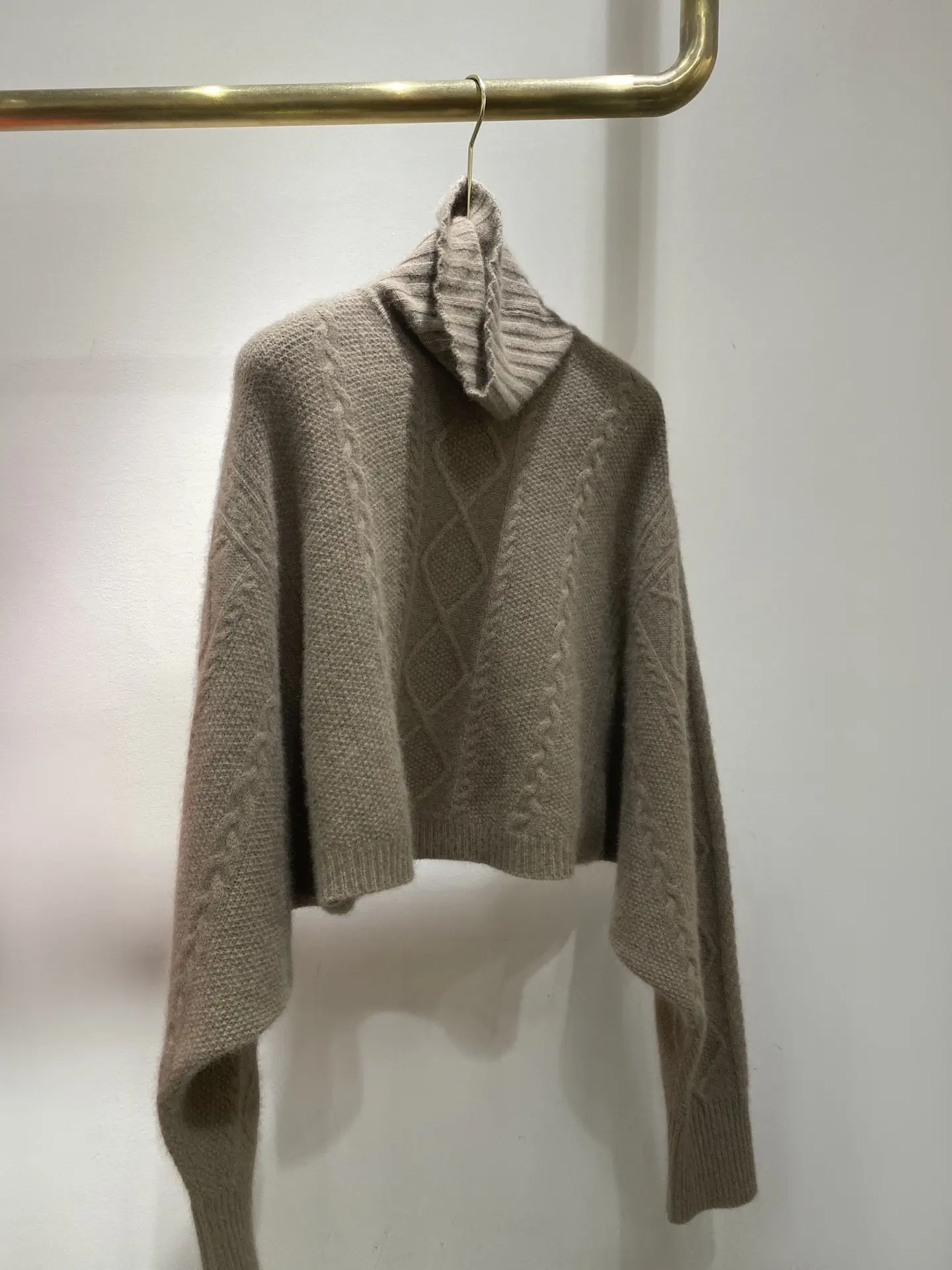 

new ladies fashion 2021 long sleeve sexy casual solid color raccoon velvet turtleneck sweater 1116