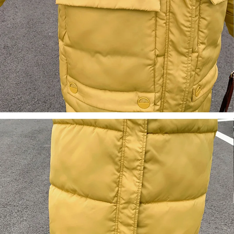 Горячая Распродажа пуховая парка новинка 2019 зимнее длинное женское Свободное