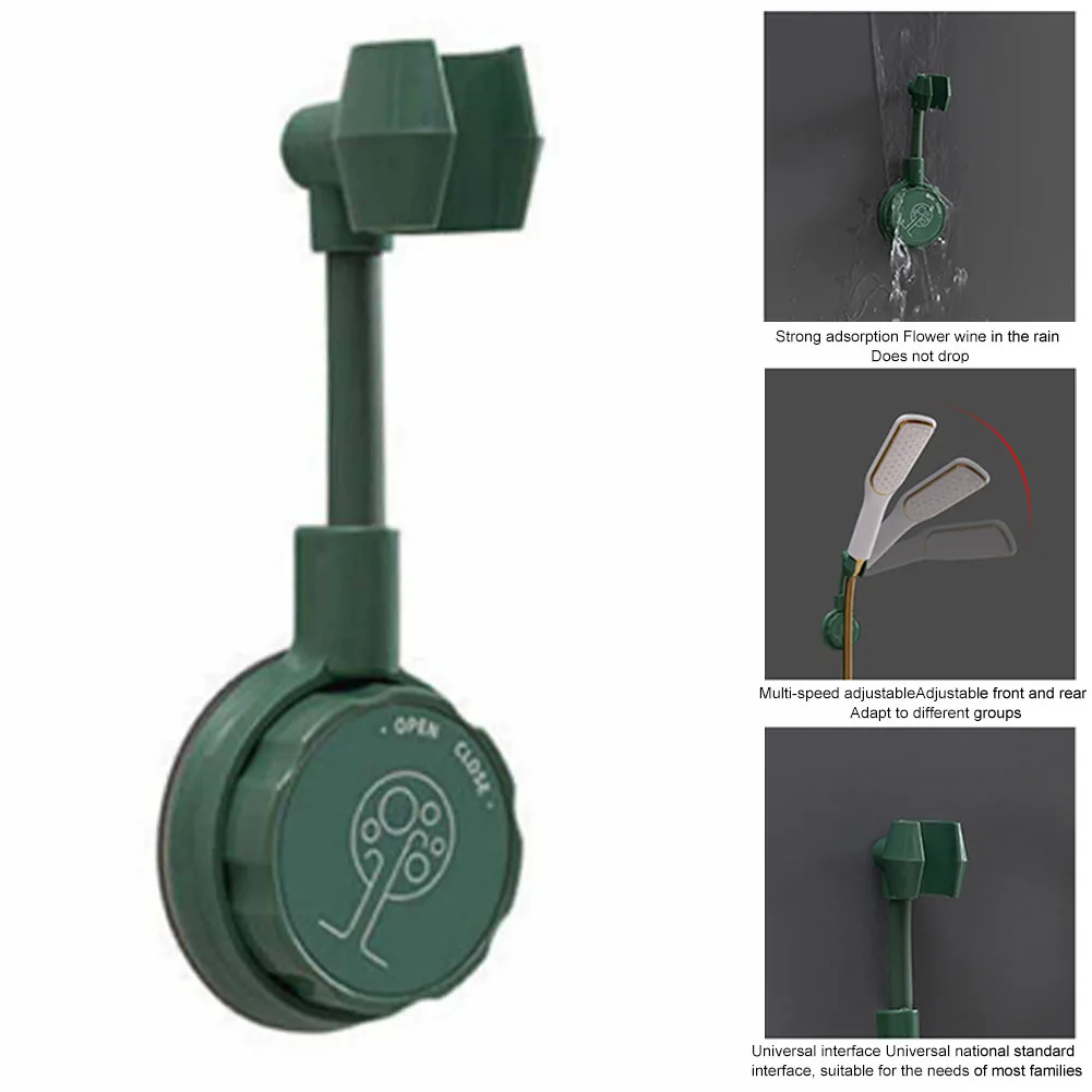 

Self Adhesive Non Slip Shower Head Holder Seamless Hotel Adjustable Home Bathroom Wall Mounted Toilet Easy Install Punch Free