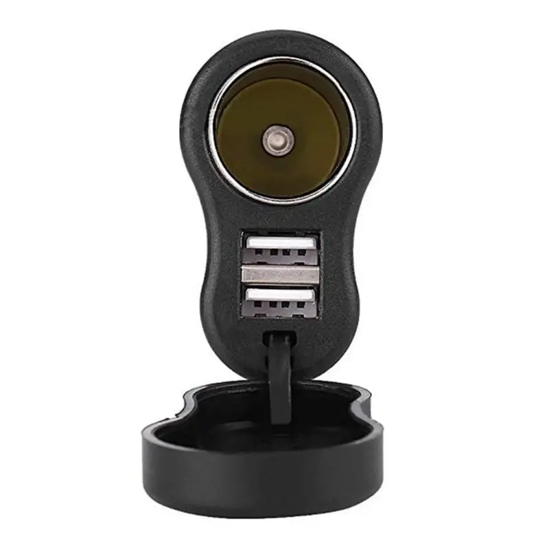 

Dual USB Charger DIN Cigarette Lighter Socket For BMW Triumph Hella Motorcycle 87HE