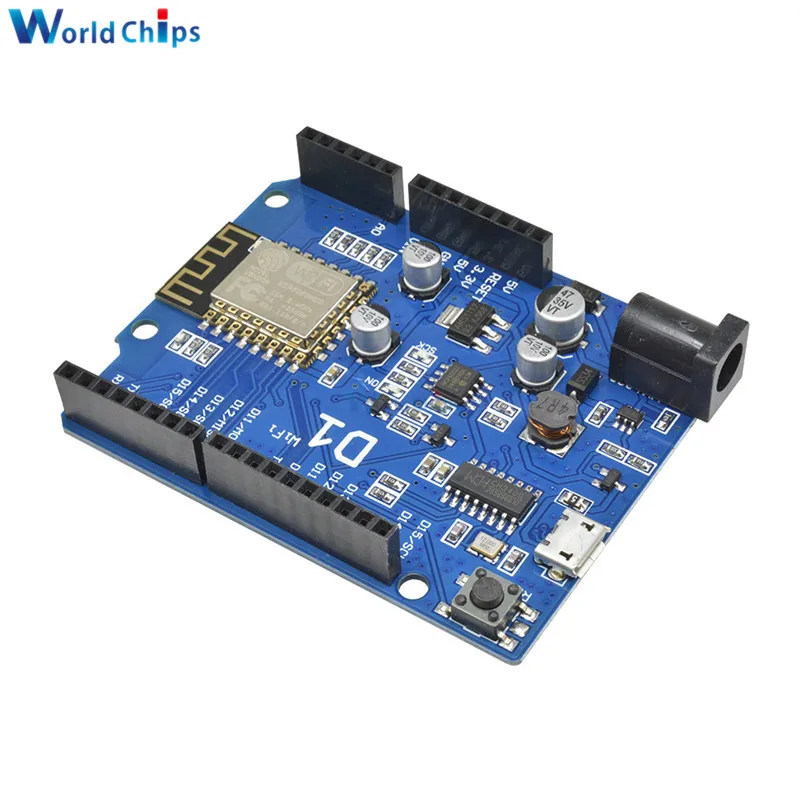Плата разработки OTA WeMos D1 CH340 CH340G WiFi ESP8266 ESP 12 модуль 3 В 5 в 1A для Arduino IDE UNO R3 Micro USB