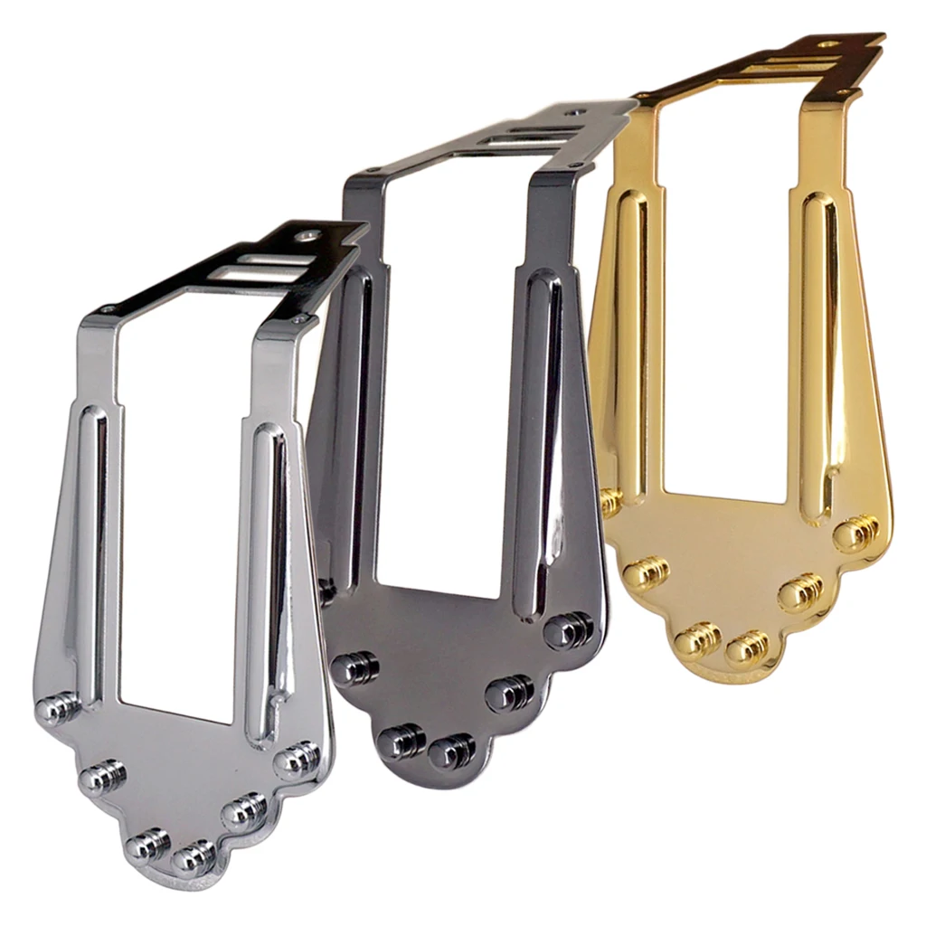 

6 Strings Tailpiece Bridge w/ Screws for Jazz Archtop Electric Folk Guitar Parts