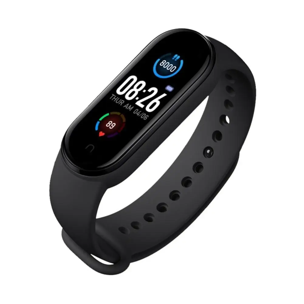 

M5 Color Touch Screen Heart Rate Blood Pressure Sleep Monitoring Sedentary Reminder Sports Mode Smart Wristband Bracelet