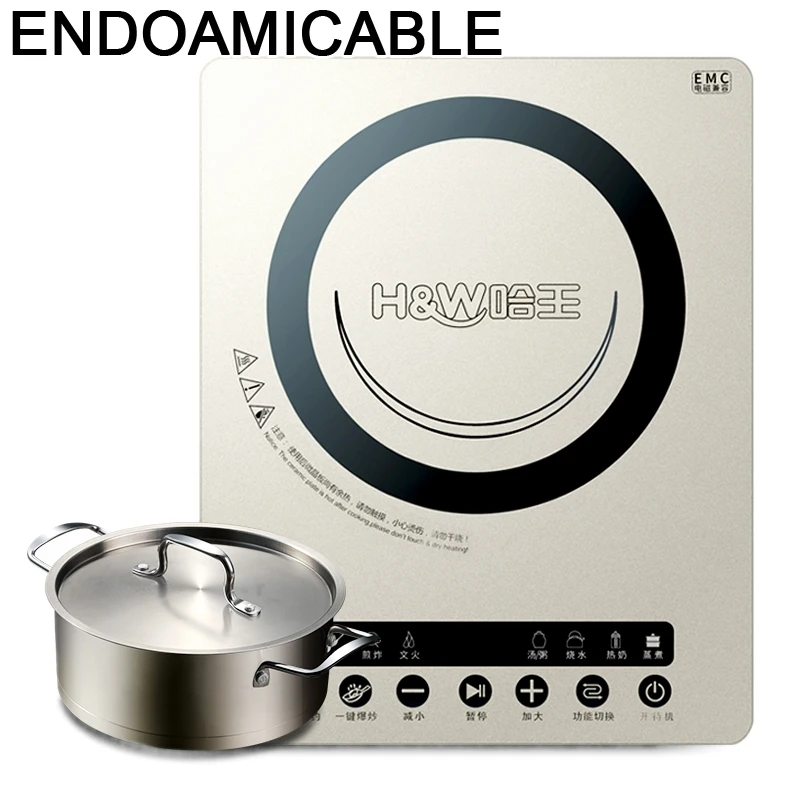 

Кухонная портативная индукция Estufa, мини-кухонная утварь, умная варочная поверхность, горячий горшок, электрическая утварь