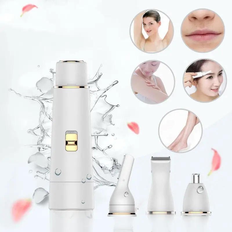 Safety Portable Usb Four in One Does Not Hurt The Pores Epilator Electric for Multiple Connectors All-Round Shaving | Бытовая техника