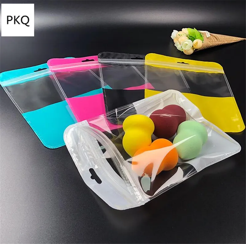 50 шт./партия прозрачный пластиковый сортировочный мешок водонепроницаемые носки