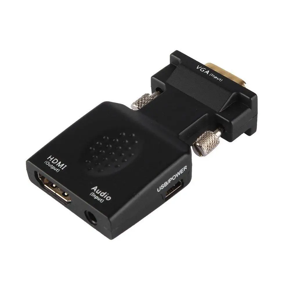 VGA вход в HDMI 1080P HD аудио видео выход адаптер конвертер для ПК DVD # LN | Электроника