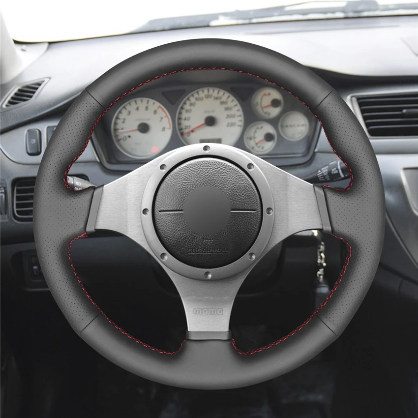 

DIY Anti-Slip Wear-Resistant Steering Wheel Cover For Mitsubishi Lancer Evolution 8th Lancer VIII Car Interior Decoration