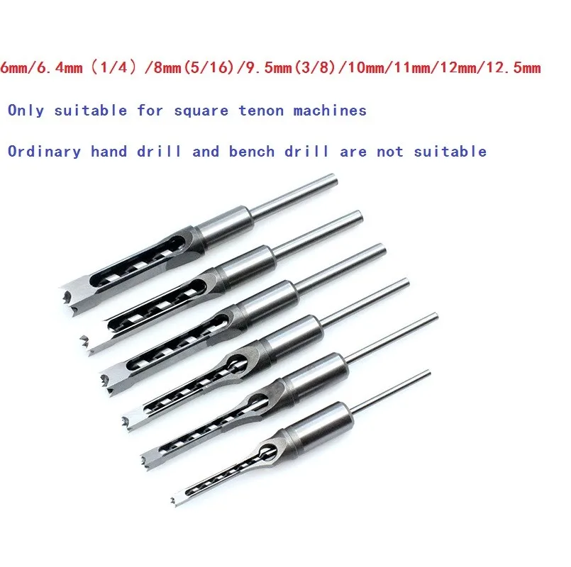 

Woodworking Tools Square Hole Mortising Chisel Drill Bit Wood Hole Saw Cutter