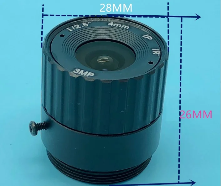 HD 1/2.5 "6 мм 3mp IP Объектив CCTV с фиксированным фокусным расстоянием ИК инфракрасное