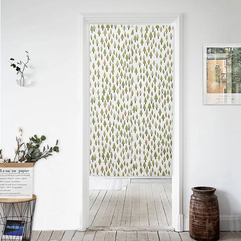 Декоративная дверная занавеска в японском стиле шероховатая из искусственного