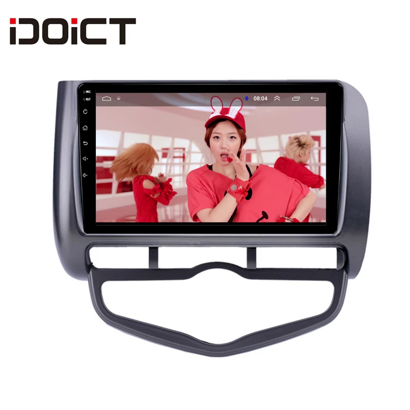 

IDOICT Android 9.1 2.5D Car DVD Player GPS Navigation Multimedia For Honda Fit Jazz City AT Radio Car stereo 2004-2007