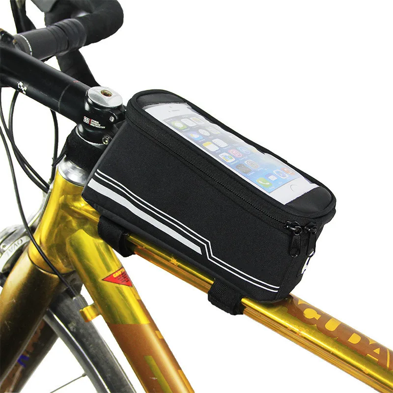 

ANNXIN Original High Quality Mountain Bike Touch Screen Mobile Phone Bag Bicycle Waterproof and Rainproof Front Tube Frame Bag