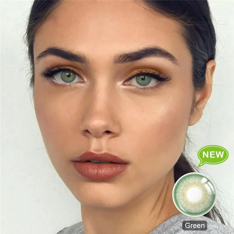 Голубые и серые контактные линзы 1 пара цветных контактных линз для