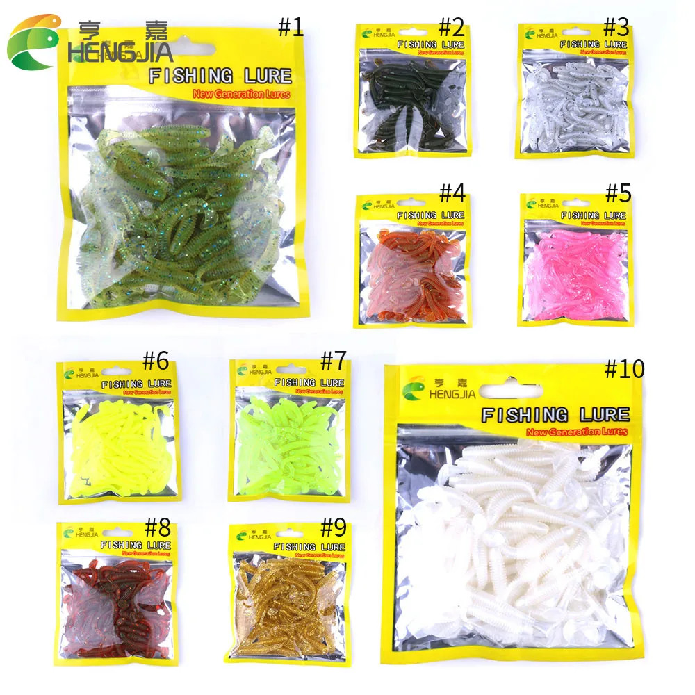 

50pcs/Lot Soft Lures Silicone Bait 5cm 0.6g Goods For Fishing Sea Fishing Pva Swimbait Wobblers Artificial Tackle