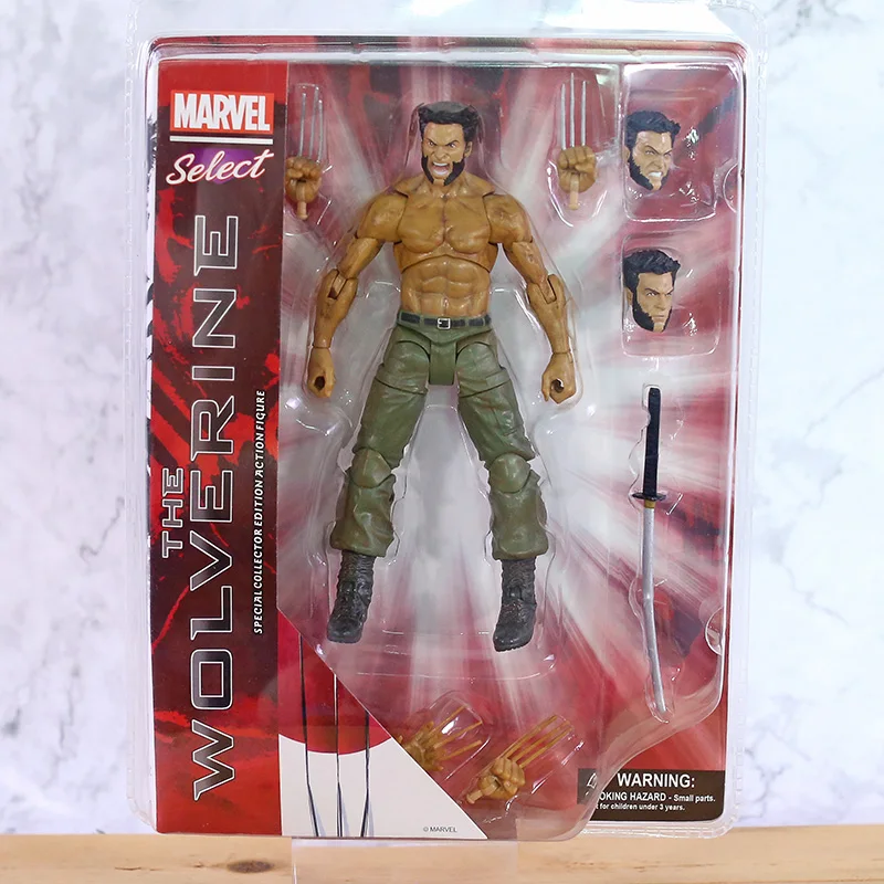 X-Men Росомаха Логан ПВХ экшн-фигурка Brinquedo Select Model Toy | Игрушки и хобби
