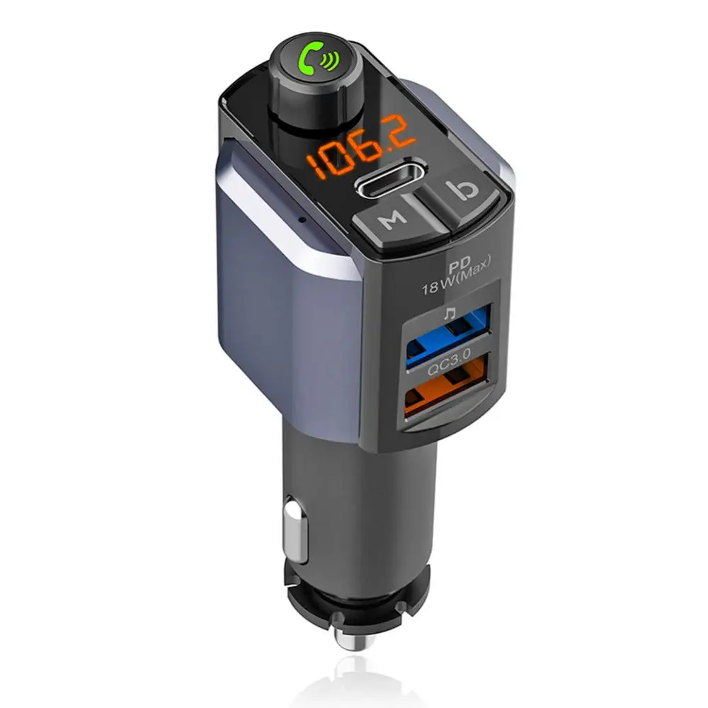 Автомобильный Bluetooth-передатчик громкой связи Fm-передатчик mp3-плеер быстрое