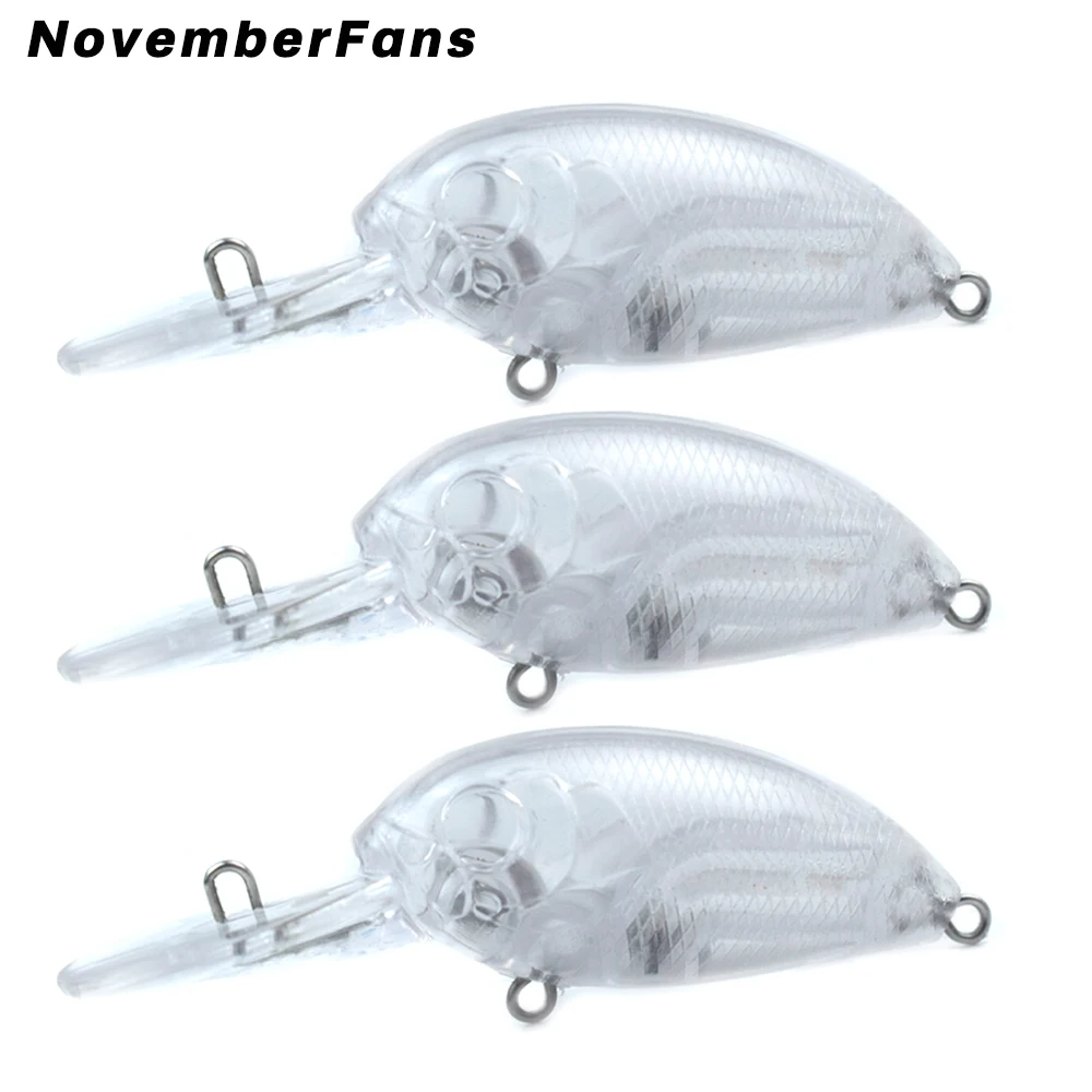 

NovemberFans 15 шт./лот 5,5 см 3,8 г, жесткая блесна, Неокрашенная плавающая кренкбейт, приманки для рыбной ловли «сделай сам», рыболовная снасть