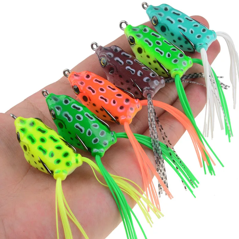 

3D Eyes Artificial Anti-Corrosion High Quality Soft Fishing Lure Bionic Thunder Frog 4cm/4.7g Silica gel Freshwater Soft Bait