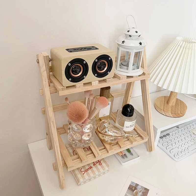 

Multi-functional Simple Finishing Rack Ins Style Display Rack Storage Rack Desk Wooden Storage Rack Bathroom Spice Rack Holder