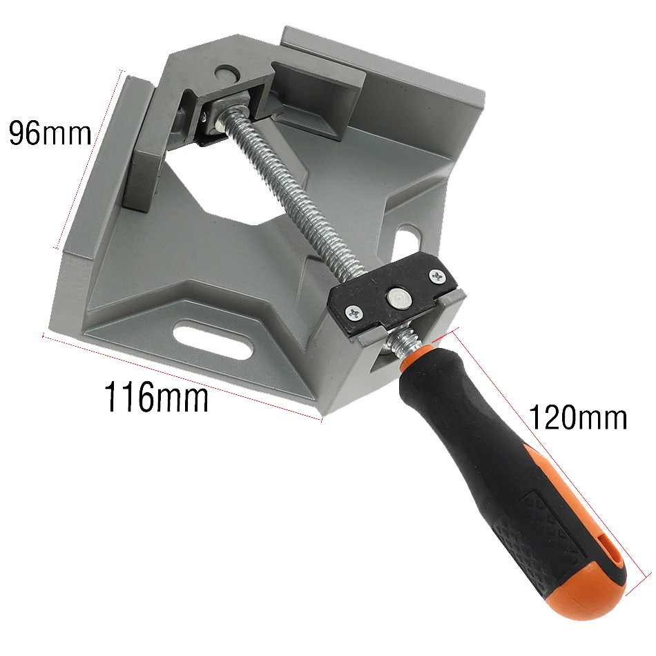 Правый угловой зажим 90 градусов с одной ручкой для рамы под прямым углом