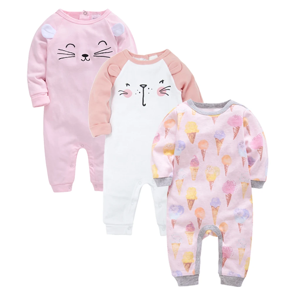 Одежда для новорожденных хлопковая одежда с героями мультфильмов roupa de bebe