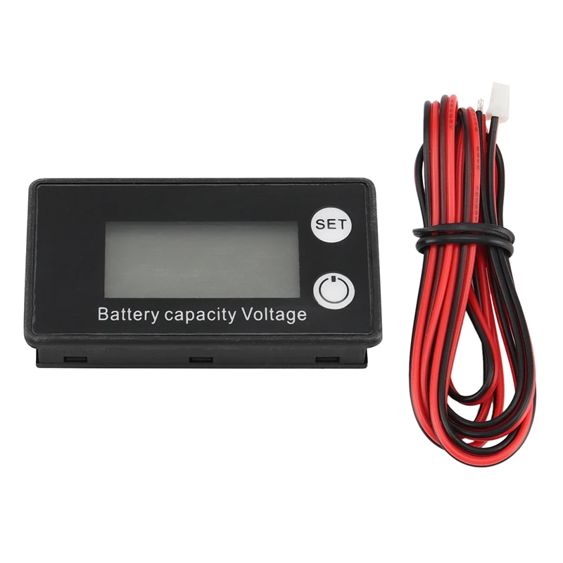 

Battery Monitor, 8-100V Digital Battery Capacity Tester,Percentage Golf Cart Lithium Battery Lead Acid Battery Voltmeter