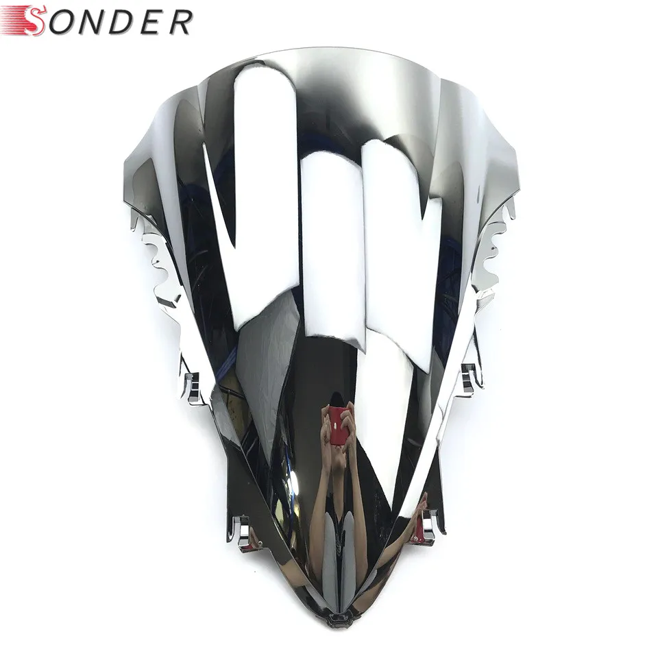 Windscreen Windshield Wind Shield Screen Protector For Yamaha YZF R1 1000 YZF1000 YZF-R1 YZFR1 2007 2008 07 08 Double Bubble | Автомобили