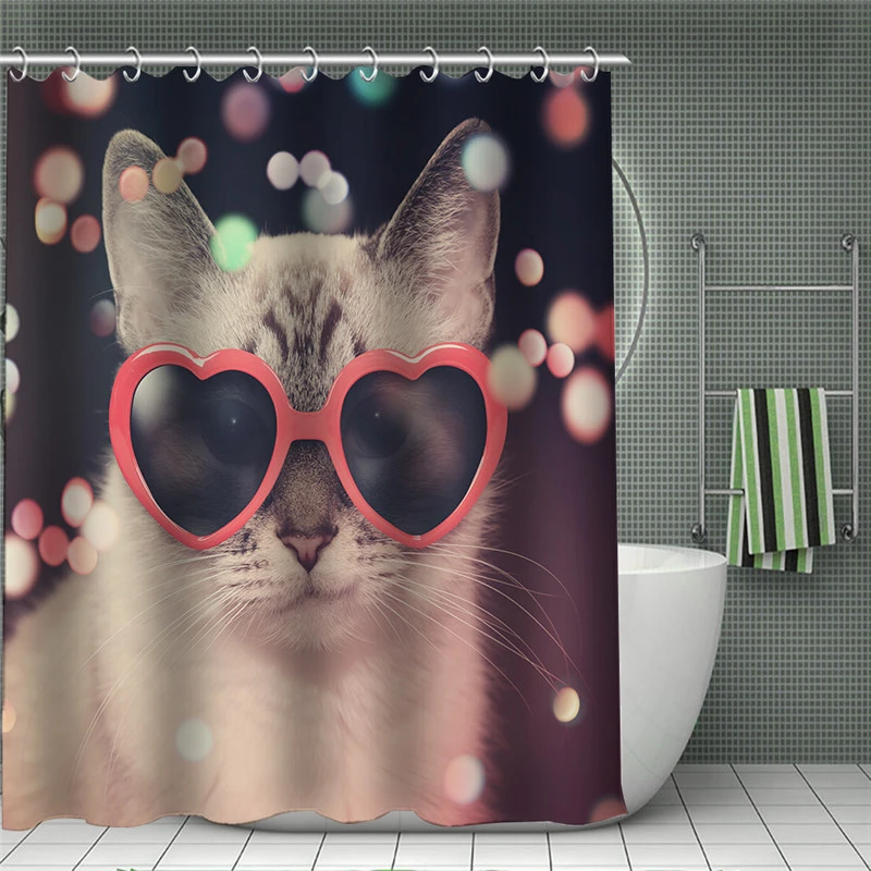 Занавески для душа в стиле хиппи водонепроницаемая ткань полиэстер с принтом