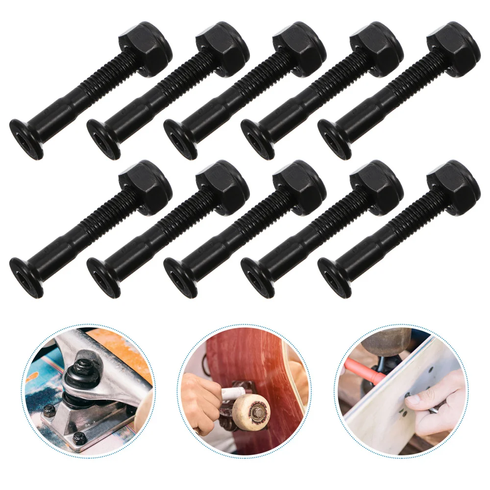 

40 Sets Practical Longboard Mounting Screws Set Skateboard Mounting Bolts Set