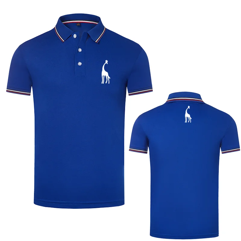 Мужские футболки поло повседневный спортивный костюм с короткими рукавами для