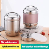 stainless steel thermal lunch box 4 tier leak proof food container soup jar portable handle school picnic bento box lunch bag