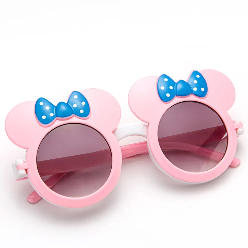 Gafas de sol de dibujos animados para ni&ntilde;os, bonitas gafas de Minne a prueba de rayos ultravioleta, espejo sombreado, regalos para ni&ntilde;os-2