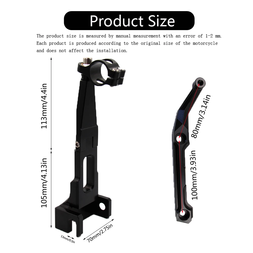 Motorcycle Steering Stabilize Damper Bracket Mounting kit support For Yamaha MT-09 MT 09 MT09 Tracer 900 FJ-09 2015 2016 2017 | Автомобили
