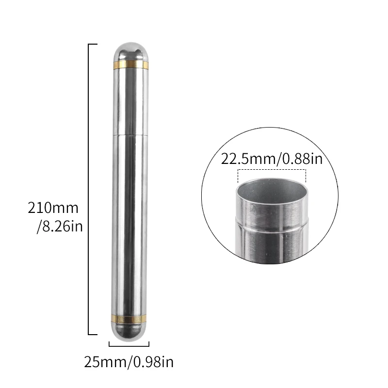 Новинка 1 шт. чехол туба для сигар из нержавеющей стали хьюмидор портативный