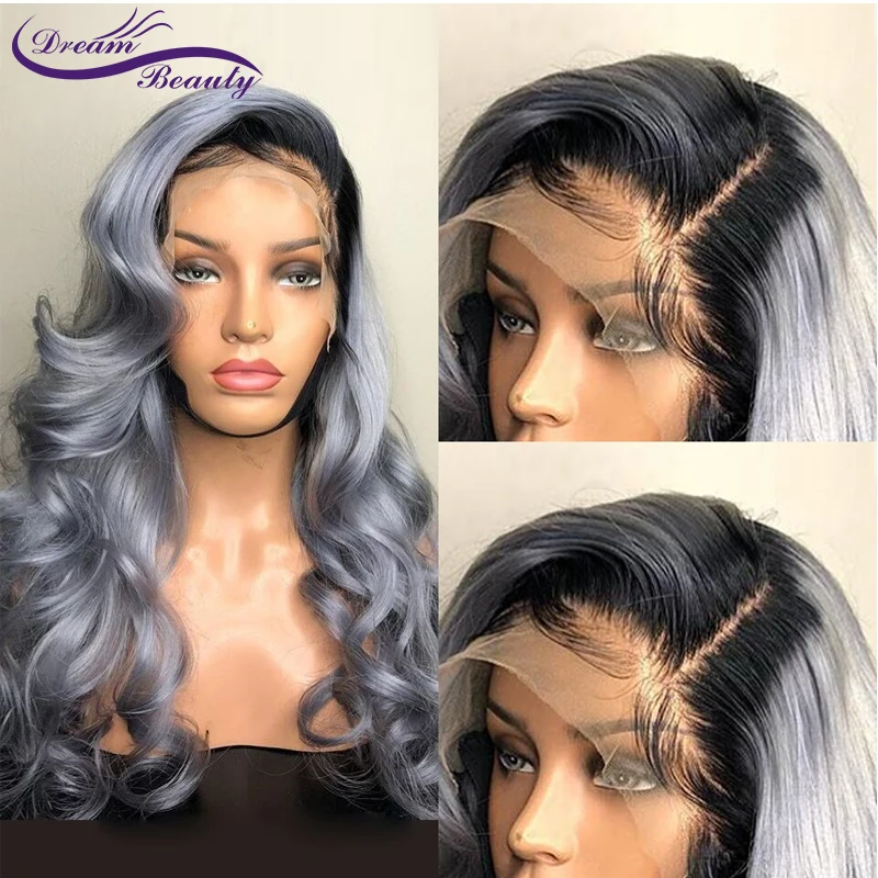 Эффектом деграде (переход от темного к блондинка Цвет глубокое разделение 13x6