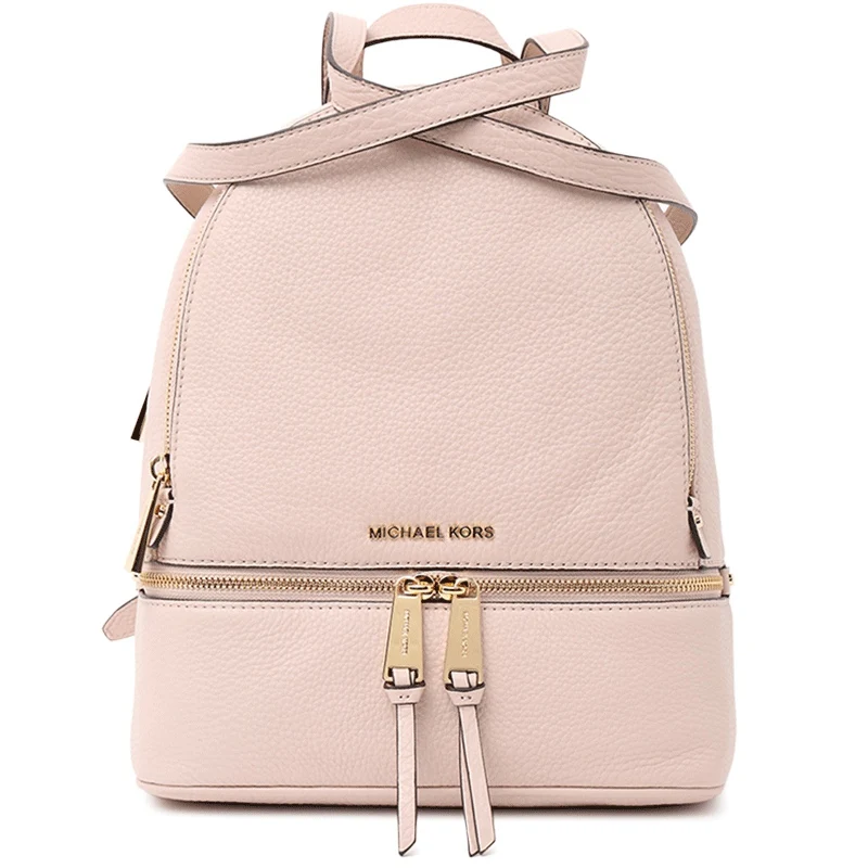 Кожаный рюкзак средней длины MICHAEL KORS RHEA 30S5SEZB1L - Цвет: SOFT PINK102015423