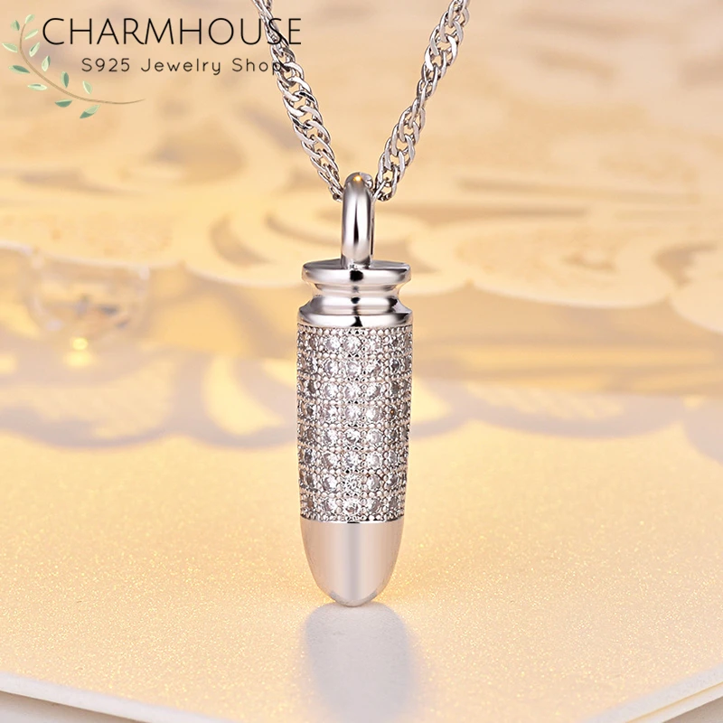 

Ожерелье Charmhouse женское серебряное с цирконием, длинная цепочка