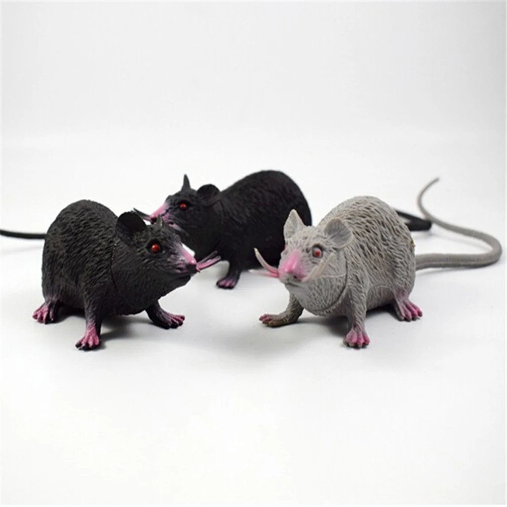 Искусственная мышь с длинным хвостом крыса розыгрыш игрушка реквизит для