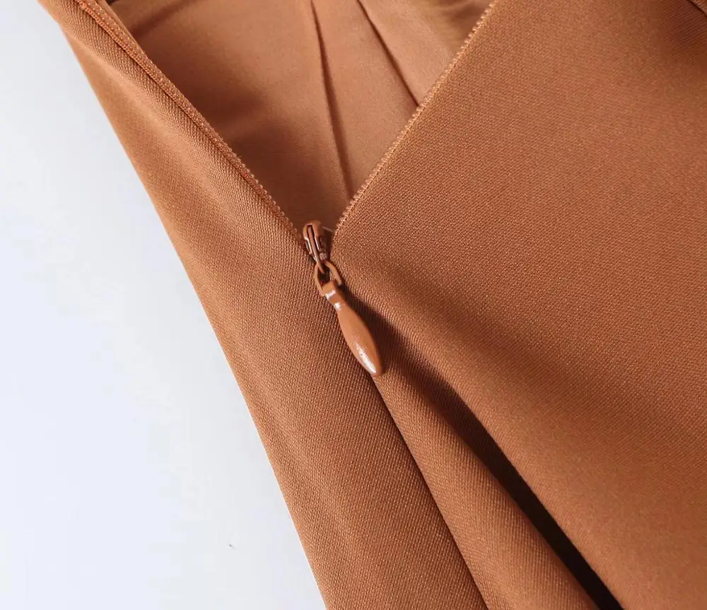 

Winter 90s Vintage Dropped Ruched Swing Skirt Holiday Women Center Buttons High Waist Midi Pleated Skirts With Lining