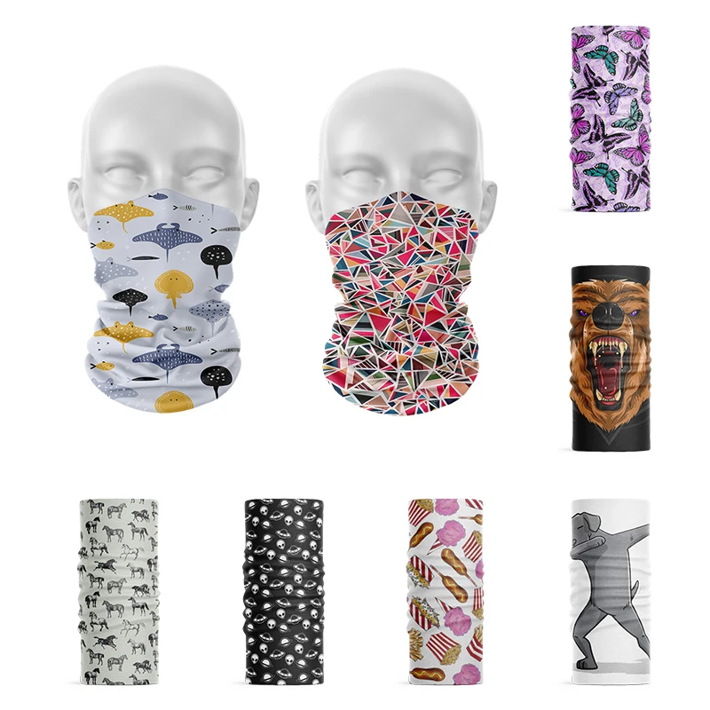 Модный 3D шарф кольцо для женщин Волшебная бандана из микрофибры бесшовный