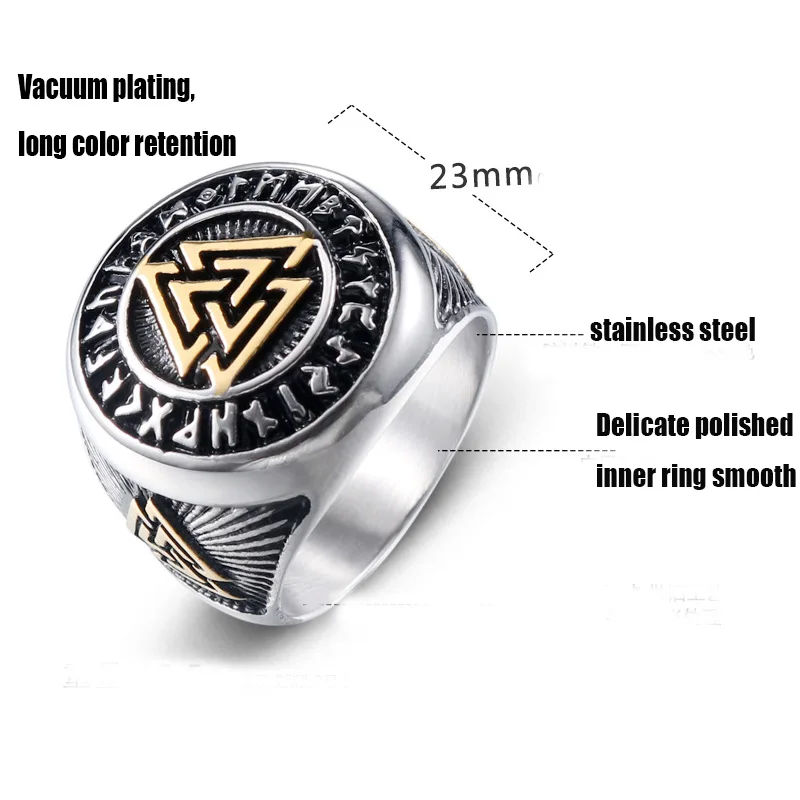 

large rings for men stainless steel viking ring wholesale lots bulk steampunk ring 2020 gold antique rings steel gifts for men